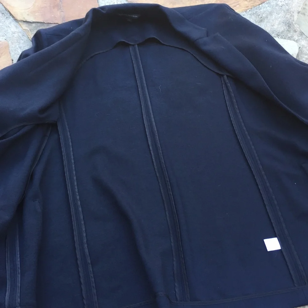 Banana Republic Navy blue jacket blazer stretch L - Picture 7 of 8